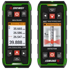 Sw-6100gt Duvar Metal-ahşap Dedektörü & Lazer Mesafe Ölçer 120m