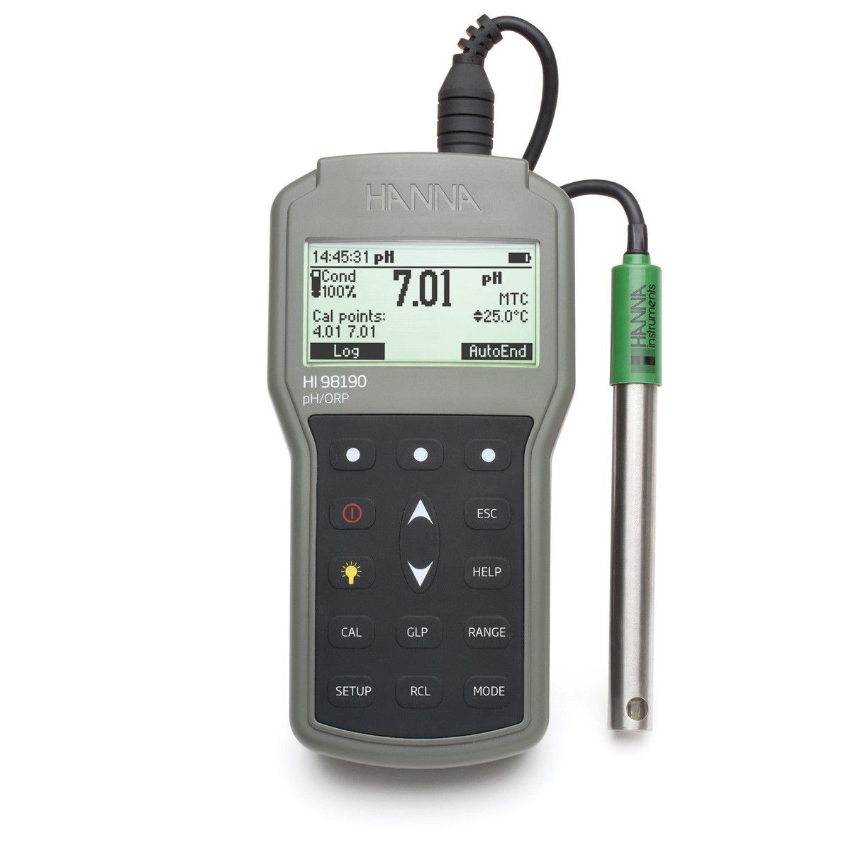 HI98194 Çok parametreli pH / ORP / EC / TDS / Tuzluluk / DO / Basınç / Sıcaklık Su Geçirmez Ölçüm Cihazı