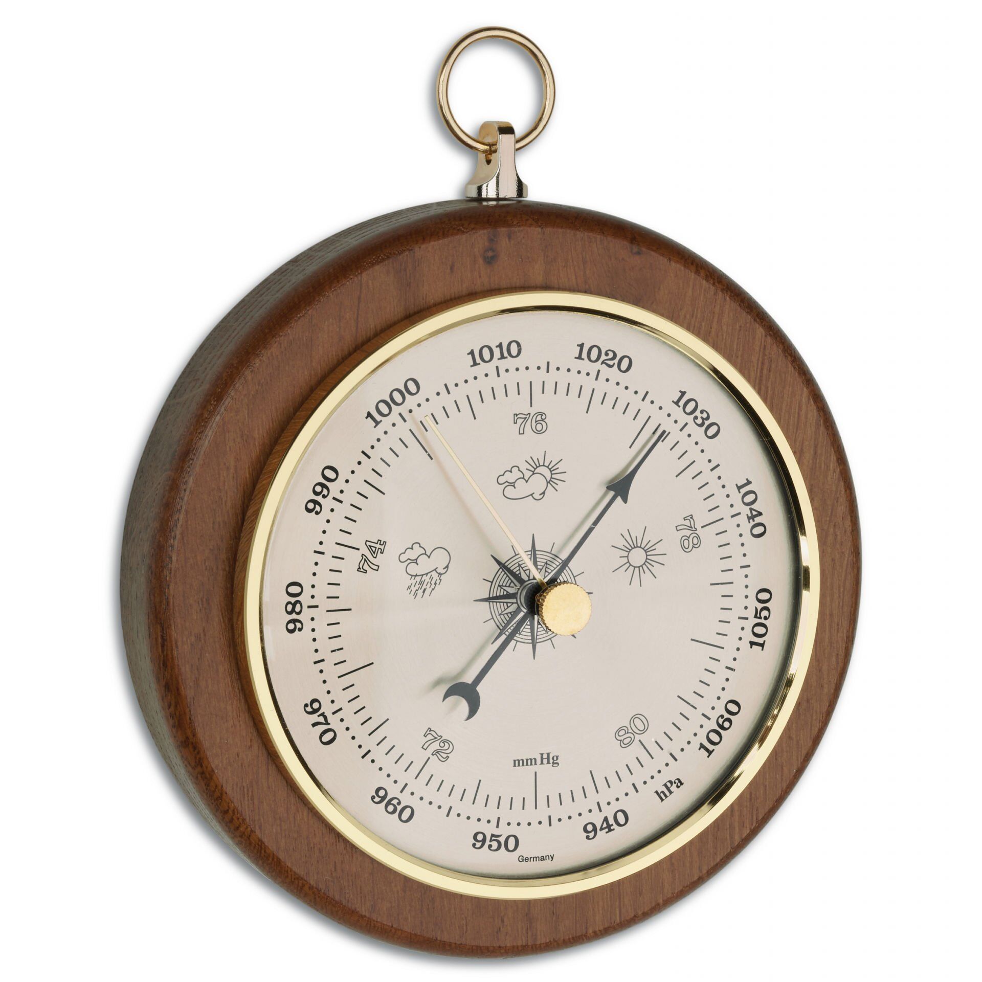 Meşe ağacı analog barometre