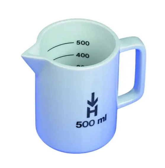 Porselen Beher, İçten Ölçülü, 2000 Ml, Çap: 140 Mm, Yükseklik: 193 Mm 1 Adet