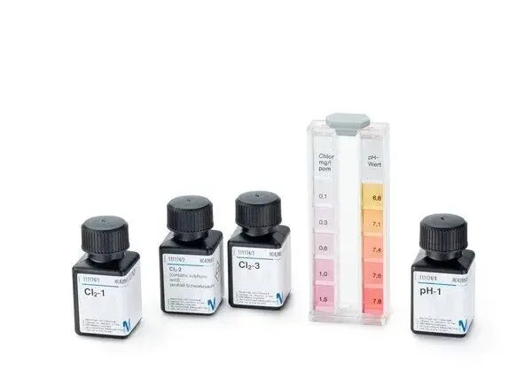 111174.0001 Merck Marka Mcolortest Klor Ve Ph Testi (serbest Ve Toplam Klor) 0.1-0.3-0.6-1-1.5 Mg/l Cl2ph 6.8-7.1-7.4-7.6-7.8 Metot : Dpd Fenol Kırmızısı Test / Paket :200 (klor) 200 (ph)