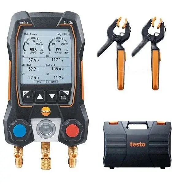 Testo 550s Akıllı Dijital Manifold Seti
