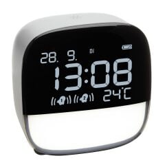 Dijital çalar saat ve LED gece lambası