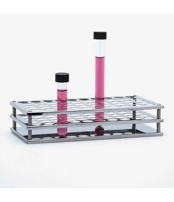 Tüp Standı - Paslanmaz Celik - 40 Delik - 18 Mm Tüpler İçin