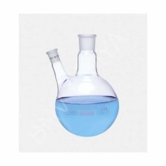 030.29.250 Balon - Dibi Yuvarlak - 2 Boyunlu - Yan Dişi Şilif - Merkez Boyun : Ns 29/32 - Yan Dişi Şilif : Ns 29/32 - 250 Ml (1 Adet/Paket)