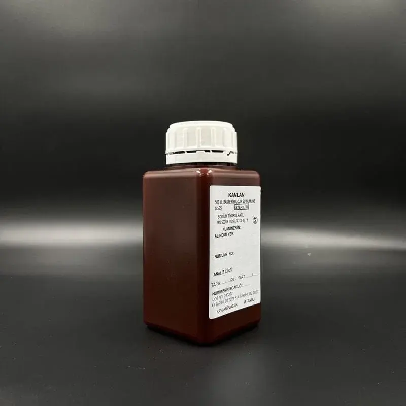 Su Numune Şişesi 250 Ml Pp Tiyosülfatsız Gama Steril Amber/koli 108 Adet