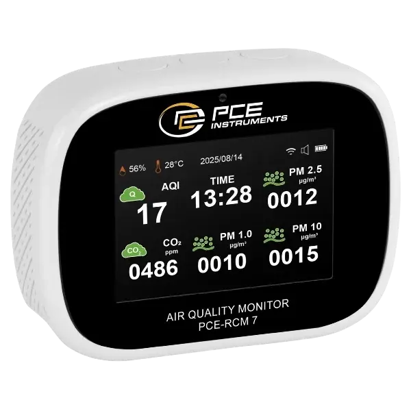 Pce-rcm 7 Profesyonel Çok Parametreli İç Ortam Analizörü | Pm1, Pm2.5, Pm10, Co₂, Hcho, Tvoc Ölçüm