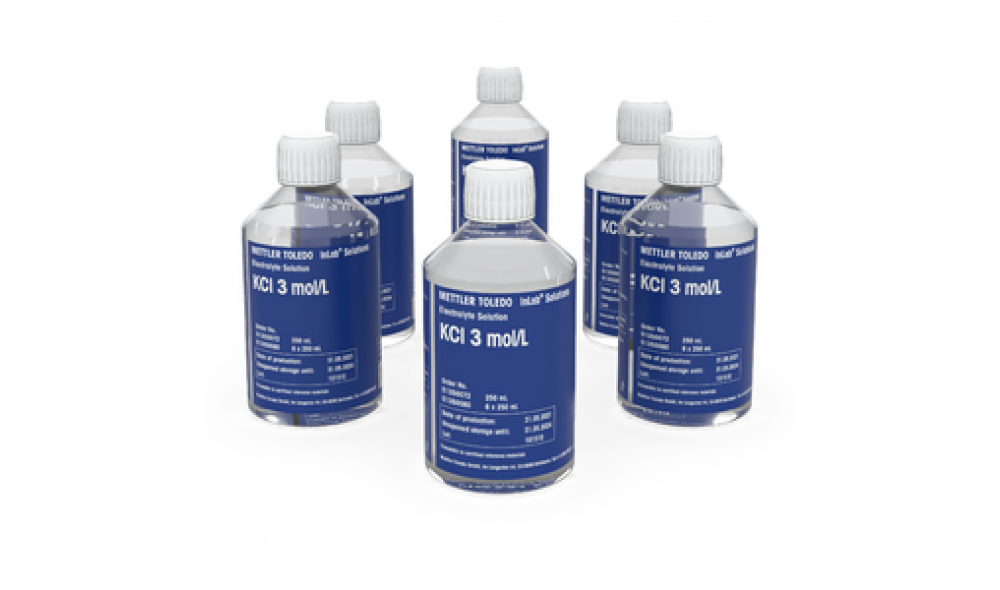 Electrolyte 3 mol/L KCl, 6 x 250mL Solüsyon