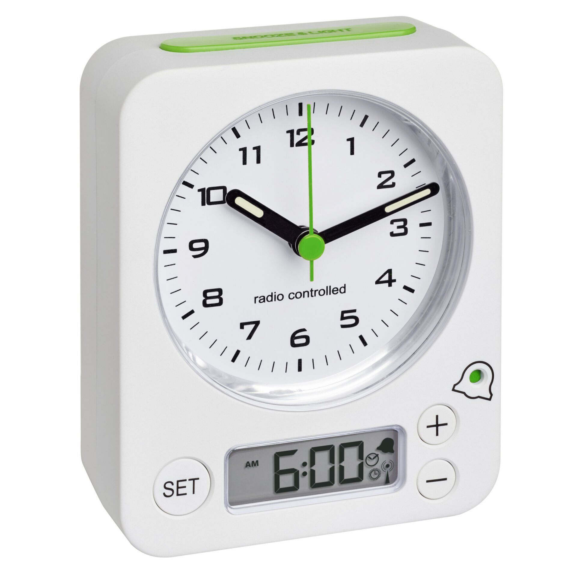 Dijital alarm ayarlı analog radyo kontrollü çalar saat COMBO