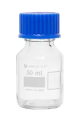 Mavi Vida Kapaklı Otoklavlanabilir Şişe 50 Ml 10 Adet / Paket