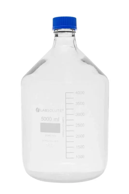 Mavi Vida Kapaklı Otoklavlanabilir Şişe 5000 Ml 1 Adet / Paket