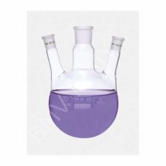 030.38.250 Balon - Dibi Yuvarlak - 3 Boyunlu - Yan Dişi Şilif - Merkez Boyun : Ns 24/29 - Yan Boyun(Lar) : Ns 19/26 - 250 Ml (1 Adet/Paket)