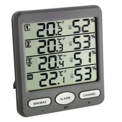 3 Vericili Kablosuz Termo-Higrometre KLIMA-MONITOR