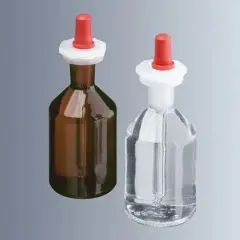 Damlalık Şişe, Cam, Puarlı, Cam Pipetli, Amber, 250 Ml