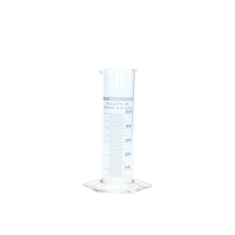 Mezür-Kısa Form- Altıgen Taban 50 ml