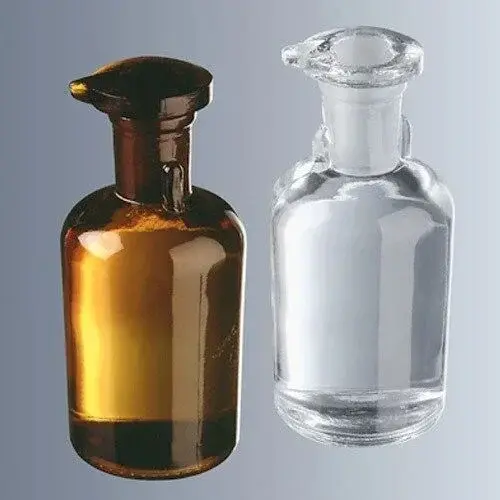 Damlalık Şişe, Cam, Cam Kapaklı, Amber, 50 Ml