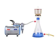 Vakum Filtrasyon Sistemi, Paslanmaz Çelik Huni 100 Ml + Nuçe Erleni 1000 Ml