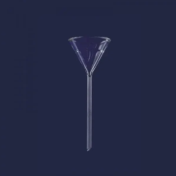 Huni - Analitik - Cam - Uzun Saplı - Çap 80 Mm