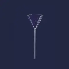 Huni - Analitik - Cam - Uzun Saplı - Çap 80 Mm