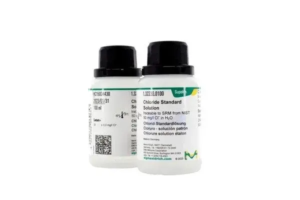 132230.0100 Chloride Standard Solution, Crm Traceable To Srm From Nıst 50 Mg/l Cl İn H₂o, 100 Ml Ambalaj