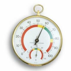 Pirinç halkalı analog termo-higrometre
