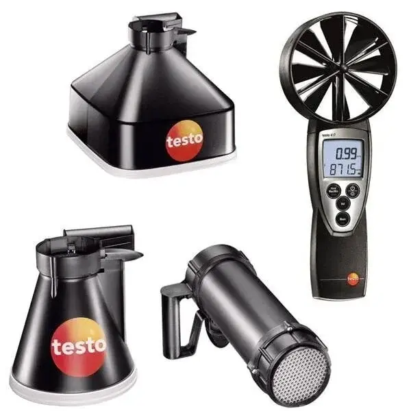 Testo 417-2 Menfez Çıkışları İçin Anemometre Seti