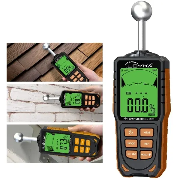 Pin-100 Topuz Problu Nem Ölçer | Kumaş, Kıyafet, Halı, Deri Ve Kağıt Nem Ölçer