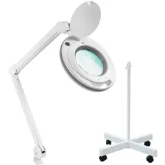 6017 Ayaklı Ve Masaüstü Ayarlanabilir Işık Seviyeli Büyüteç (5x)