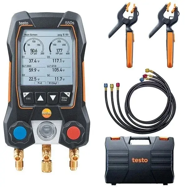 Testo 550s Manifold Ve Hortum Seti 4000 Psi | 5/16 | R410a