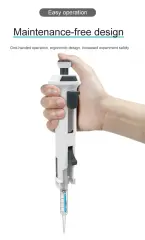 Otomatik Pipet Rp100 Repeat Pıpette Wıth 5ml Tıp, 100ul, 200ul, 300ul, 400ul, 500ul