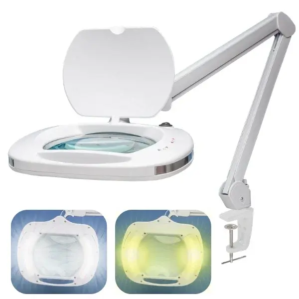 6030 Sarı Ve Beyaz Led Işık Seçenekli Geniş Mercekli Büyüteç