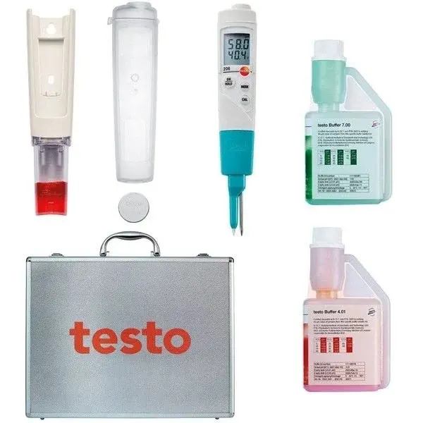 Testo 206 Ph2 Ph Ve Sıcaklık Ölçer (yarı-katı Gıda) Çantalı Set