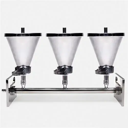 Vakum Manifold Düzeneği - Paslanmaz Çelik - 3 Gözlü