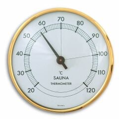 Metal halkalı analog sauna termometresi