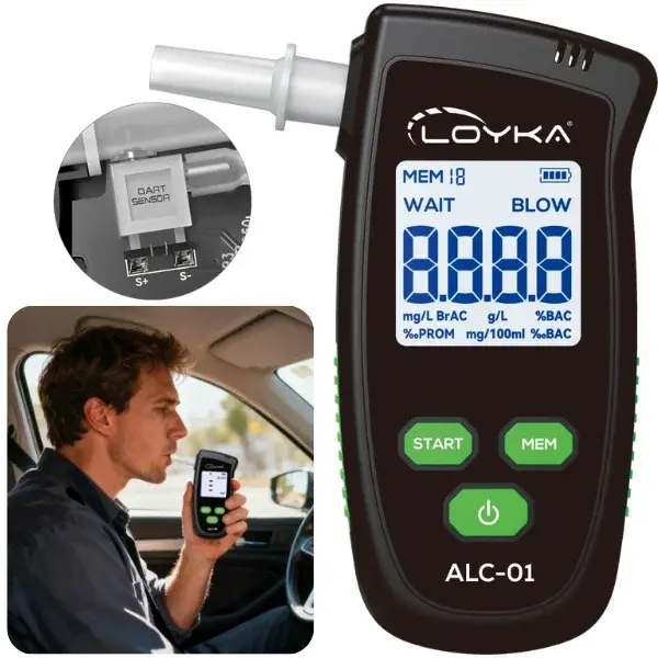 Loyka Alc-01 Dijital Alkolmetre | Hassas Promil Ölçüm Cihazı