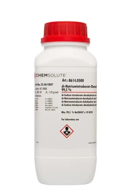 Di-sodyum Tetraborate Decahydrate (m İn. 99.5 %) 500 Gr