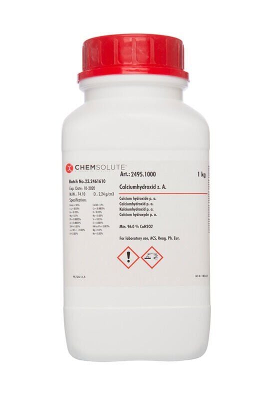 Calcium Hydroxide For Analysis P.A.,Acs,Reag. Ph Eur 1 Kg