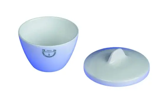 Porselen Kroze, Kısa Tip, 8 Ml, Çap: 30 Mm, Yükseklik: 20 Mm 1 Adet