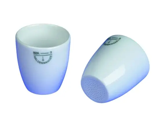 Porselen Gooch Krozesi, Uzun, 25 Ml, Üst Çap: 35 Mm, Alt Çap: 24 Mm, Yükseklik: 41 Mm, Gözenek Çapi: 0,5 Mm, Kapak 79 D-7 Ve Filtre Diski 31 B-25 Ayrıca Sipariş Verilmelidir. 1 Adet