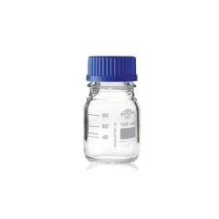 CAM OTOKLAV ŞİŞESİ - VİDALI KAPAK - ŞEFFAF - 100  ML