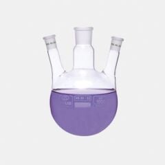 Balon - Dibi Yuvarlak - 3 Boyunlu - Yan Dişi Şilif - Merkez Boyun : Ns 24/29 - Yan Boyun(Lar) : Ns 14/ 23 - 1000 Ml