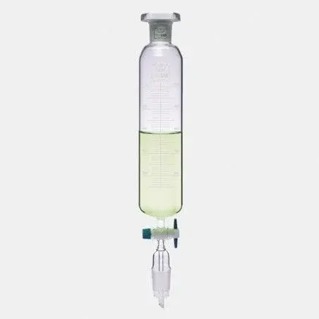 Damlatma Hunisi - Cam - Silindirik - Dereceli - Ptfe Musluklu - 1000 Ml