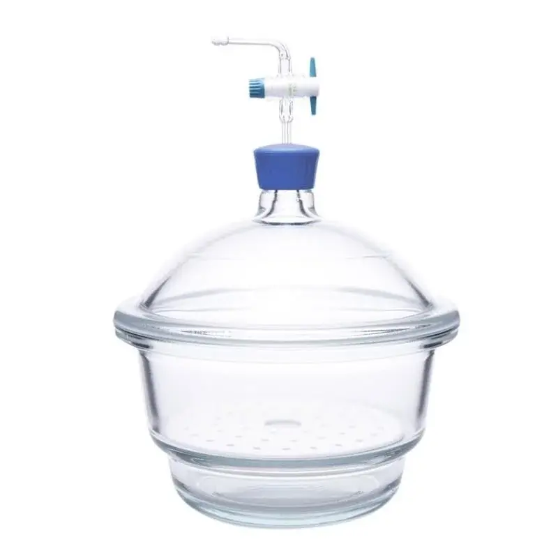 Desikatör - Cam - Vakum Musluklu - Çap 250 Mm