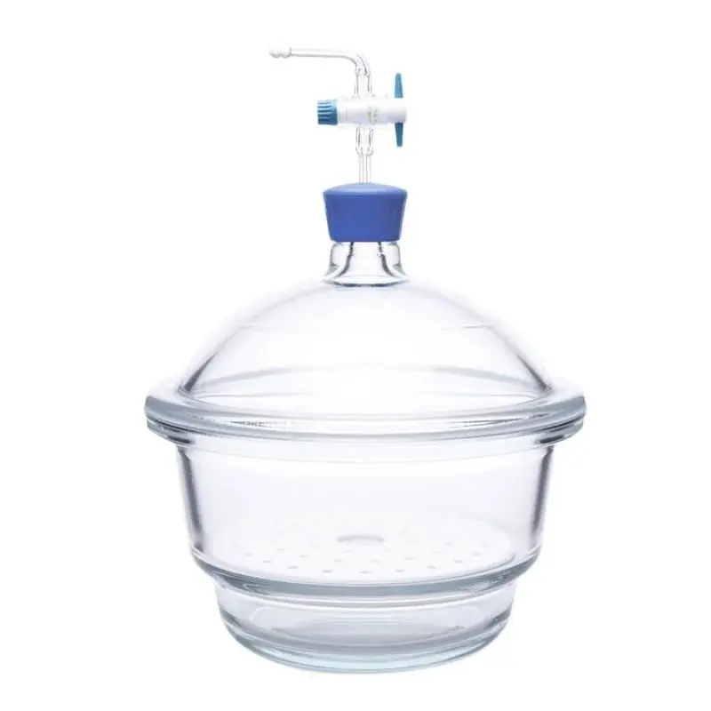Desikatör - Cam - Vakum Musluklu - Çap 300 Mm