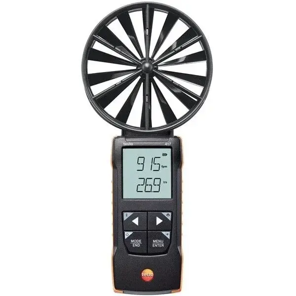Testo 417 Akıllı Hava Hızı Ve Debi Ölçer
