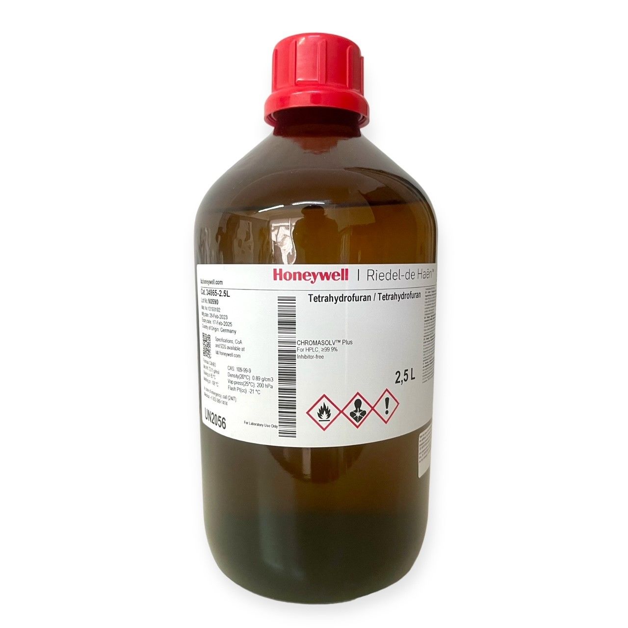 TETRAHYDROFURAN CHROMASOLV™ PLUS, FOR HPLC, İNHİBİTOR-FREE, ≥99.9% 2,5 L
