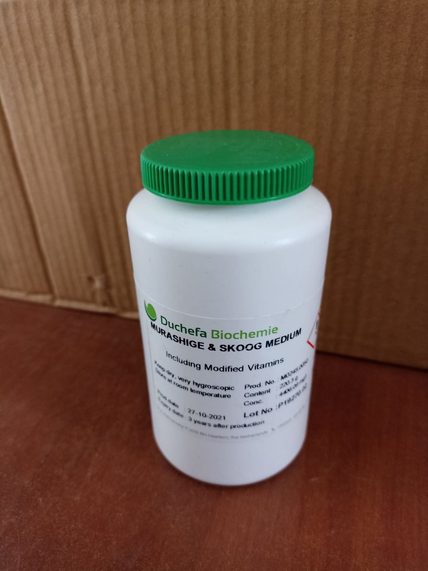 Duchefa Murashige Skoog Med. Inc.Mod.Vitamin