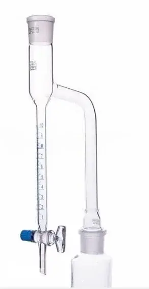 Ksilol Cihazı Ölçü Tüpü - Teflon Musluklu  15