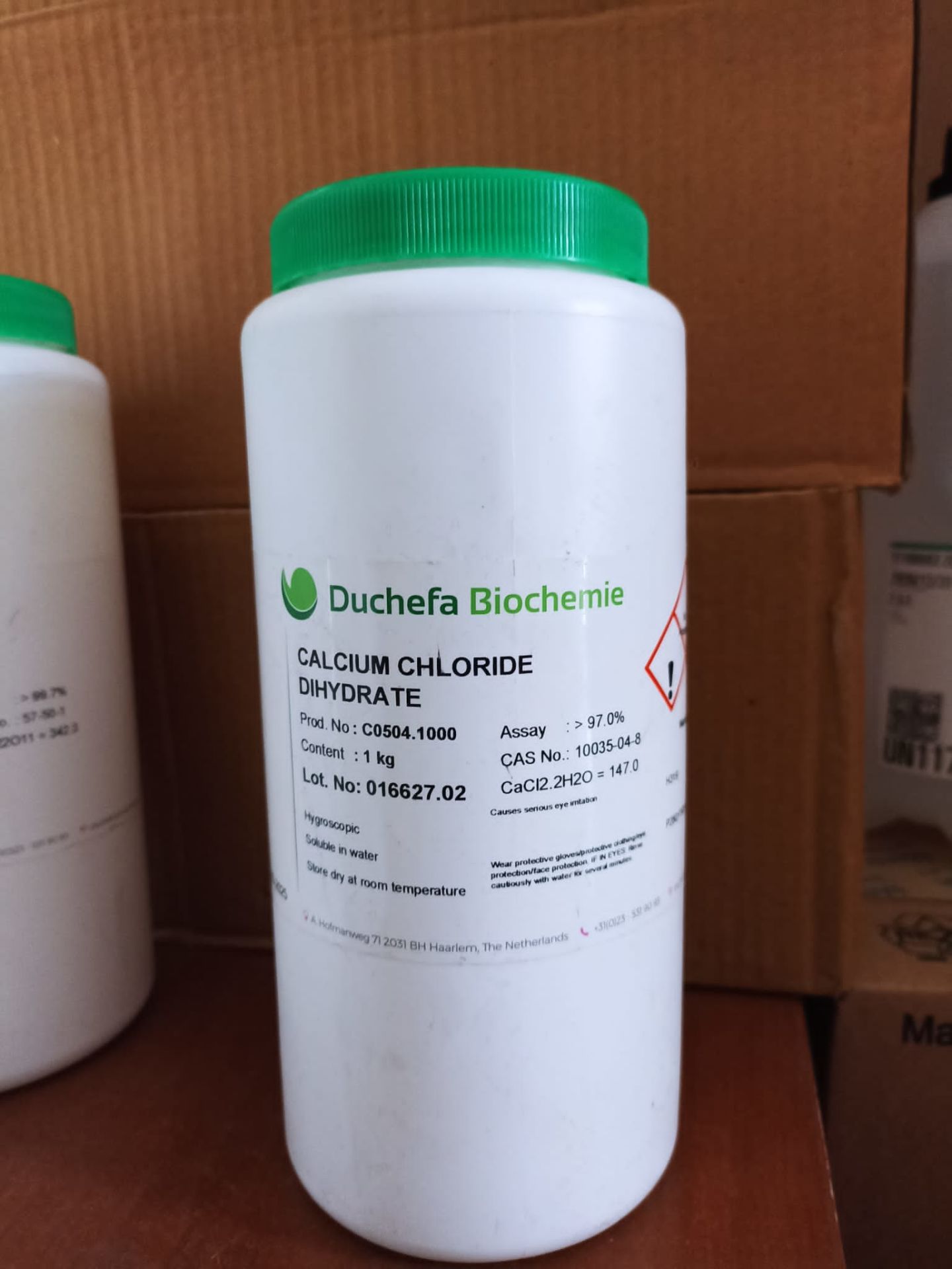 Duchefa Kalsiyum Klorür Dihidrat Calcium Chloride Dihydrate