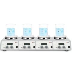 MS-H340-S4 4 Bölmeli Isıtıcılı Manyetik Karıştırıcı 200... 1.500 rpm / 25... 340 ℃ / 4 x 10 L 8030271110